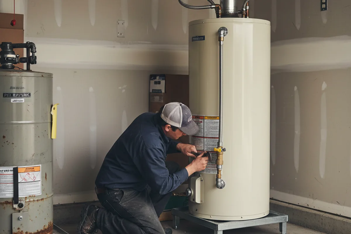 Water heater and shutoff valve replacement in Corryton