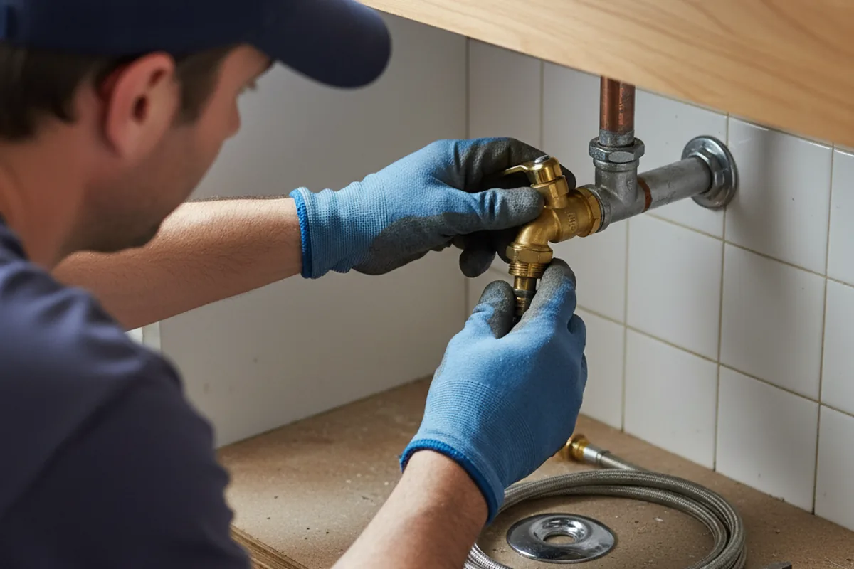 Shutoff valve and fitting work during Faucet and Fixture Repair in Corryton